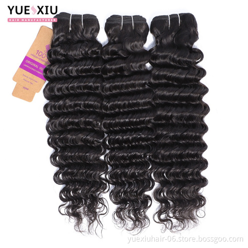 2018 Hot Peruvian Deep Wave Virgin Hair Bundle Deals With Silk Base Lace Frontal Closure Free Shipping